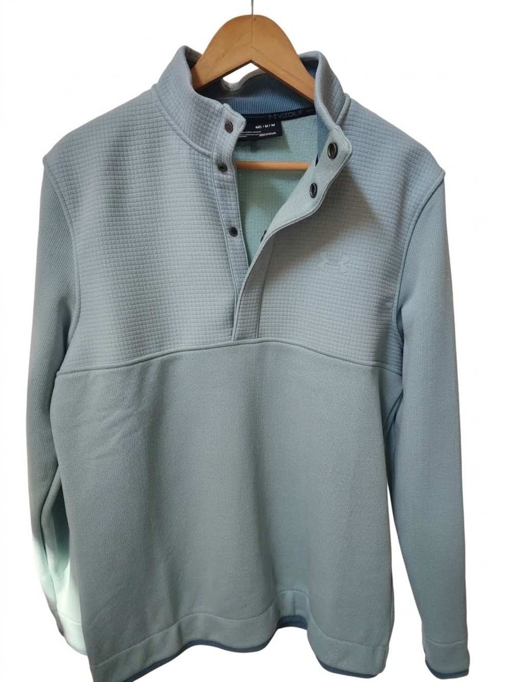 Under Armour Men’s Pale Blue Quarter-Snap Pullover